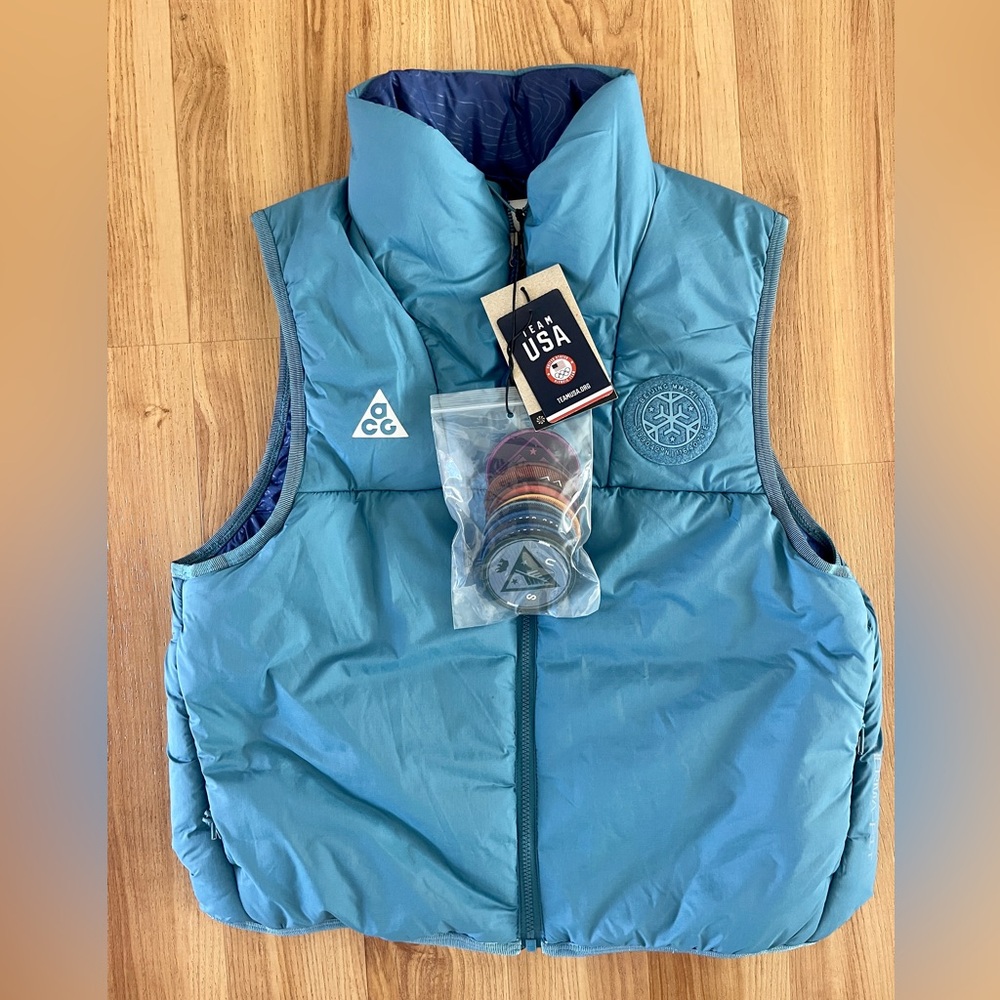 NWT Nike ACG Therma-fit USA Team Packable Insulated Vest DH4809-415 Women’s Sm